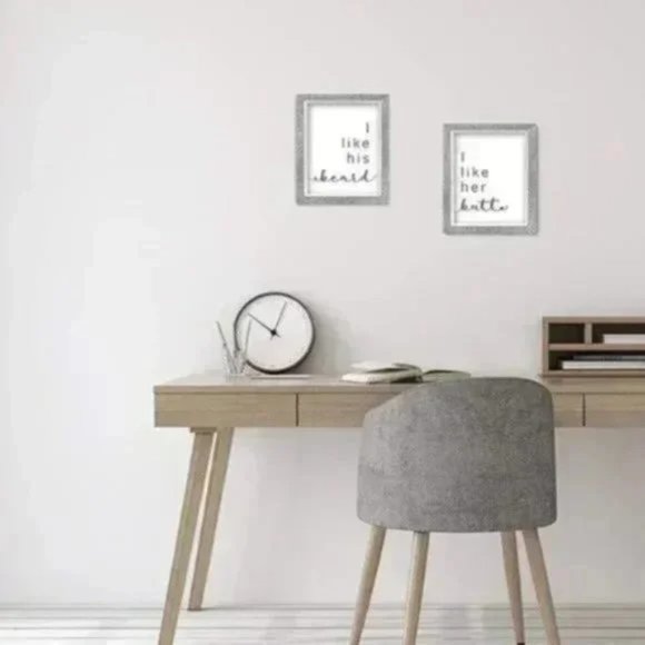 2 Unframed Butt Beard Wall Sign 11x14 Wall Art - Picture 2 of 7